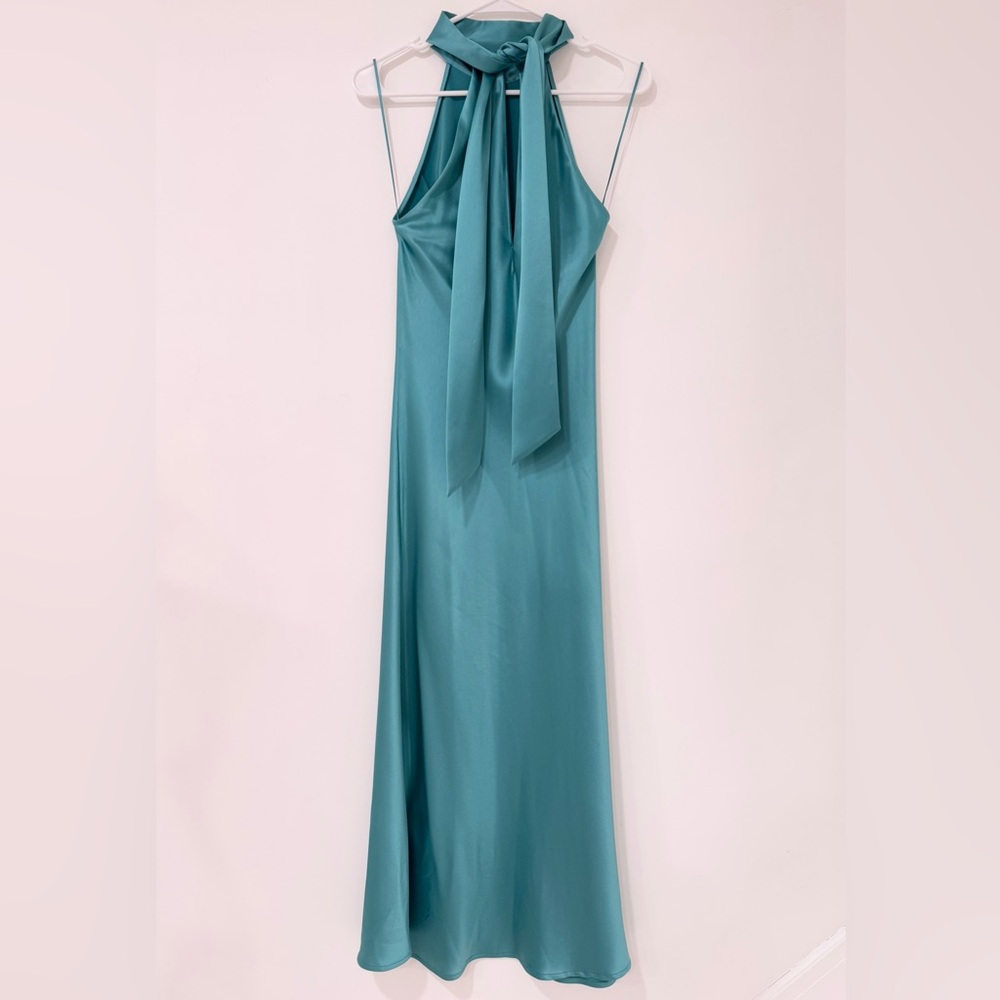 Galvan London Sienna satin midi dress - Picture 6 of 12